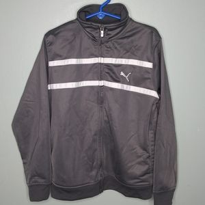 Puma Full Zip Athletic Track Style Jacket